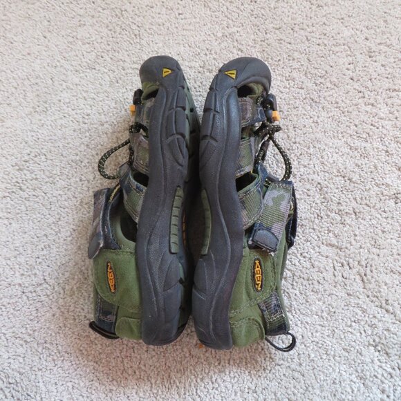 keen boys newport sandals size 3 army/camo green - Picture 8 of 10
